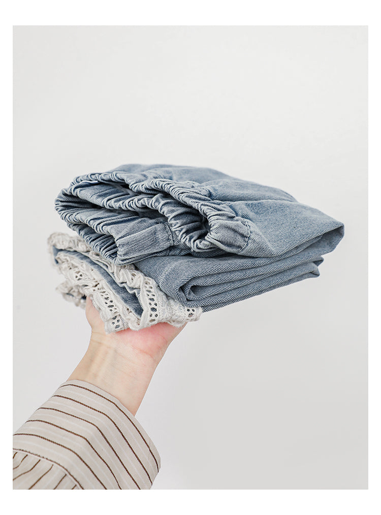 גי׳נס בהיר עם תחרת מלמלה