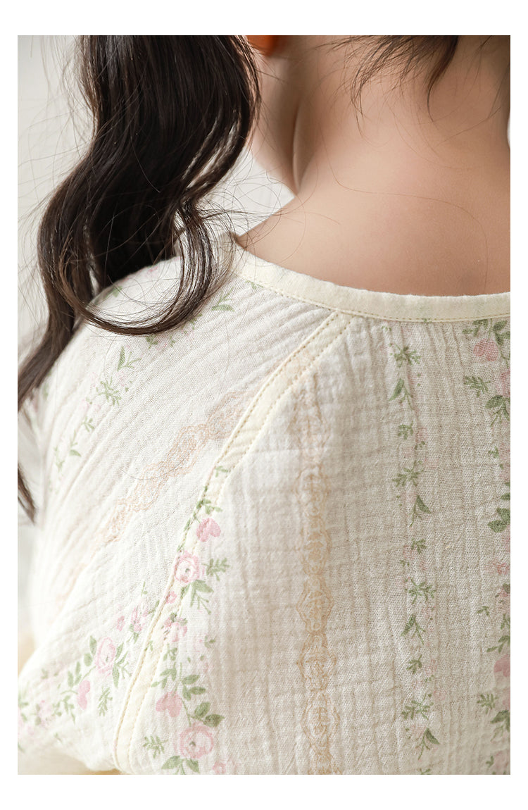 סט טטרא עם הדפס פרחים - 100% כותנה