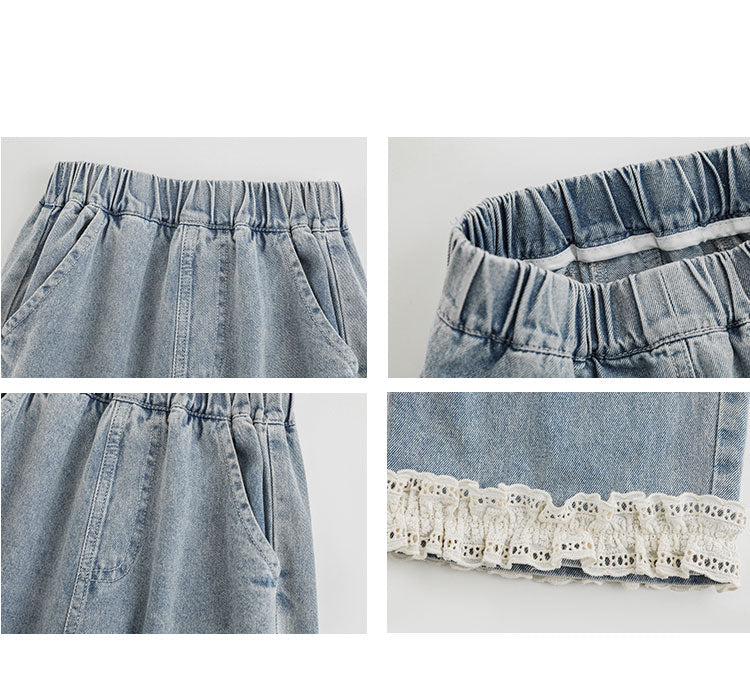 גי׳נס בהיר עם תחרת מלמלה